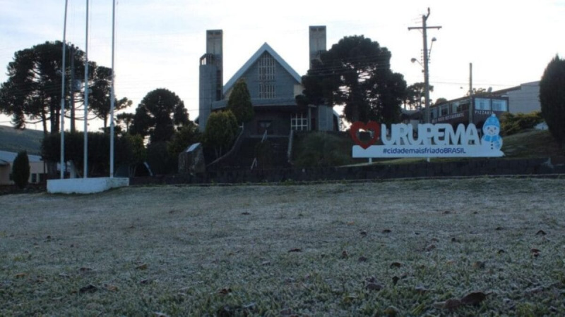 Cidade mais fria do Brasil tem temperaturas negativas em plena primavera