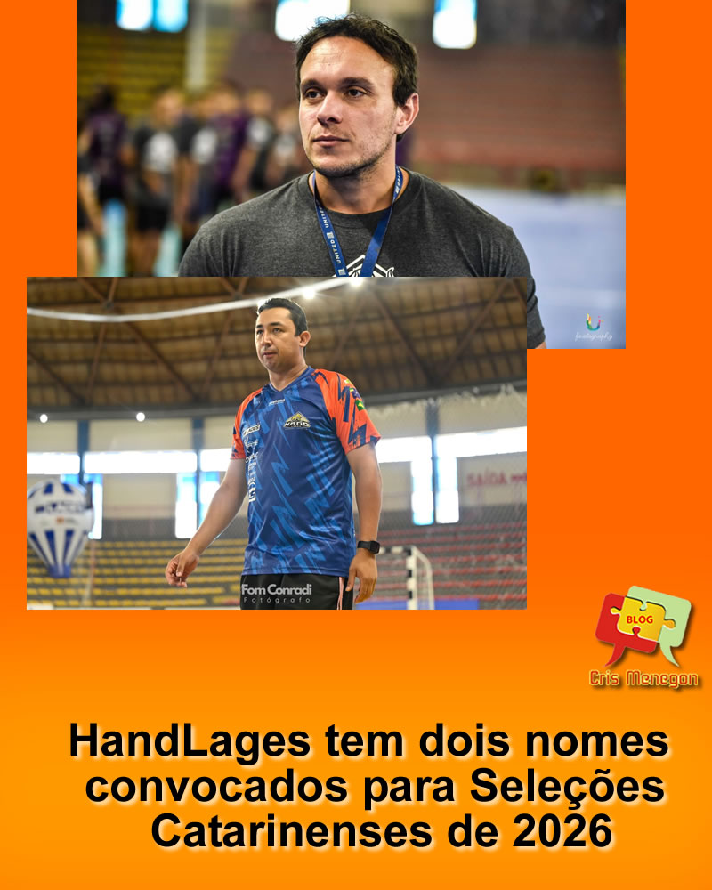 HandLages tem dois nomes convocados para Seleções Catarinenses de 2026