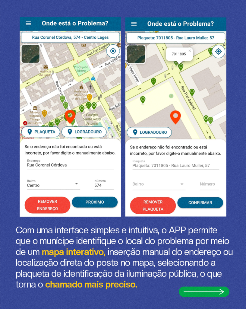 Iluminação pública: Lages usa aplicativo de forma rápida e eficiente para atender cidadãos