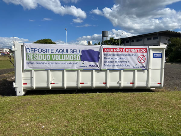 Lages: Semasa disponibiliza ponto para descarte de lixo volumoso