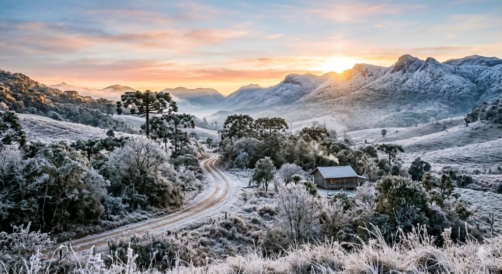 O Espetáculo do Gelo e o Desafio do Desenvolvimento: O Impacto do Frio Extremo na Serra Catarinense